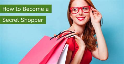 how to become a secret shopper and get paid.